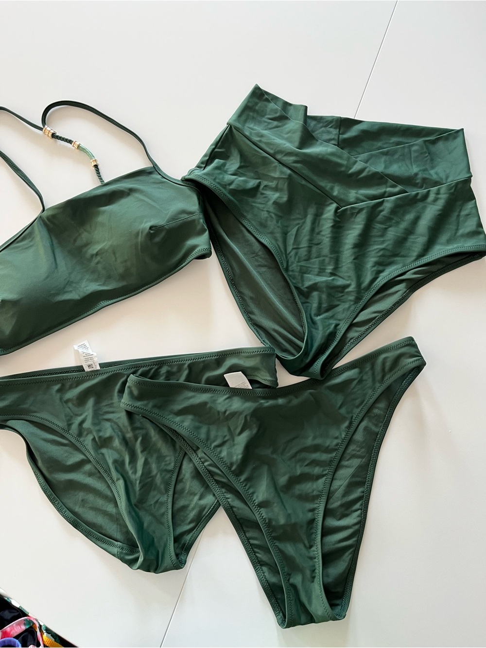 aerie Bikini Set with Top and Three Bottoms